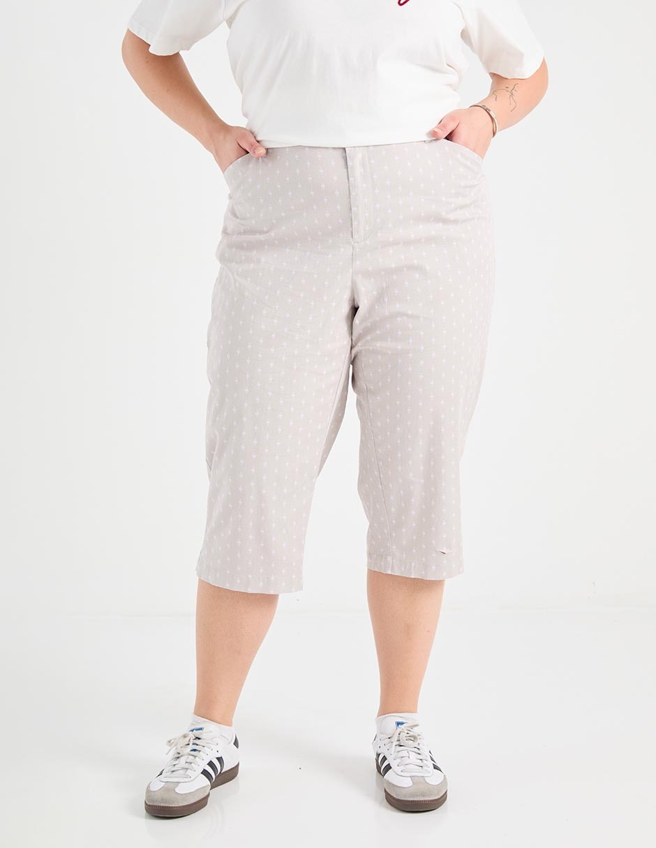 Pantalón capri regular para mujer Pantalón capri regular para mujer