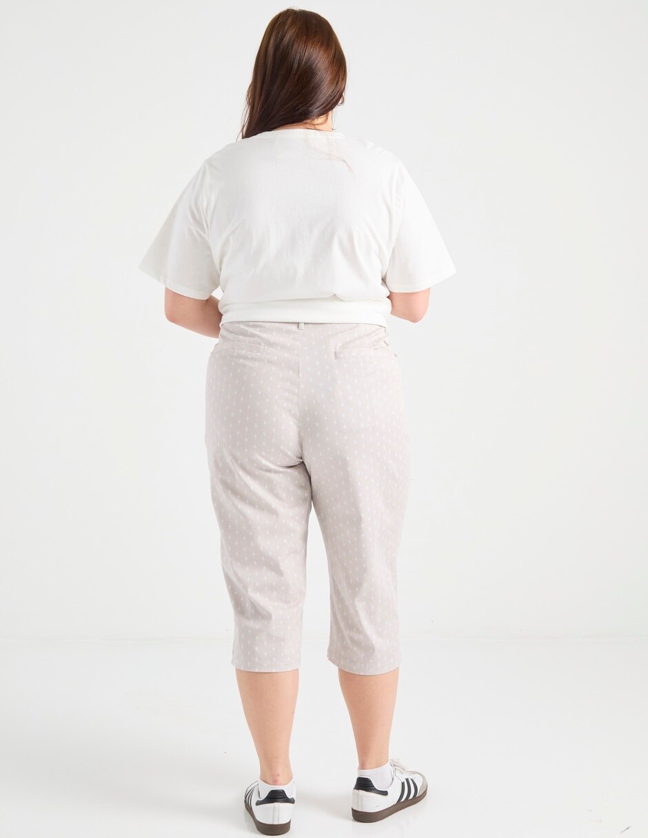 Pantalón capri regular para mujer 2