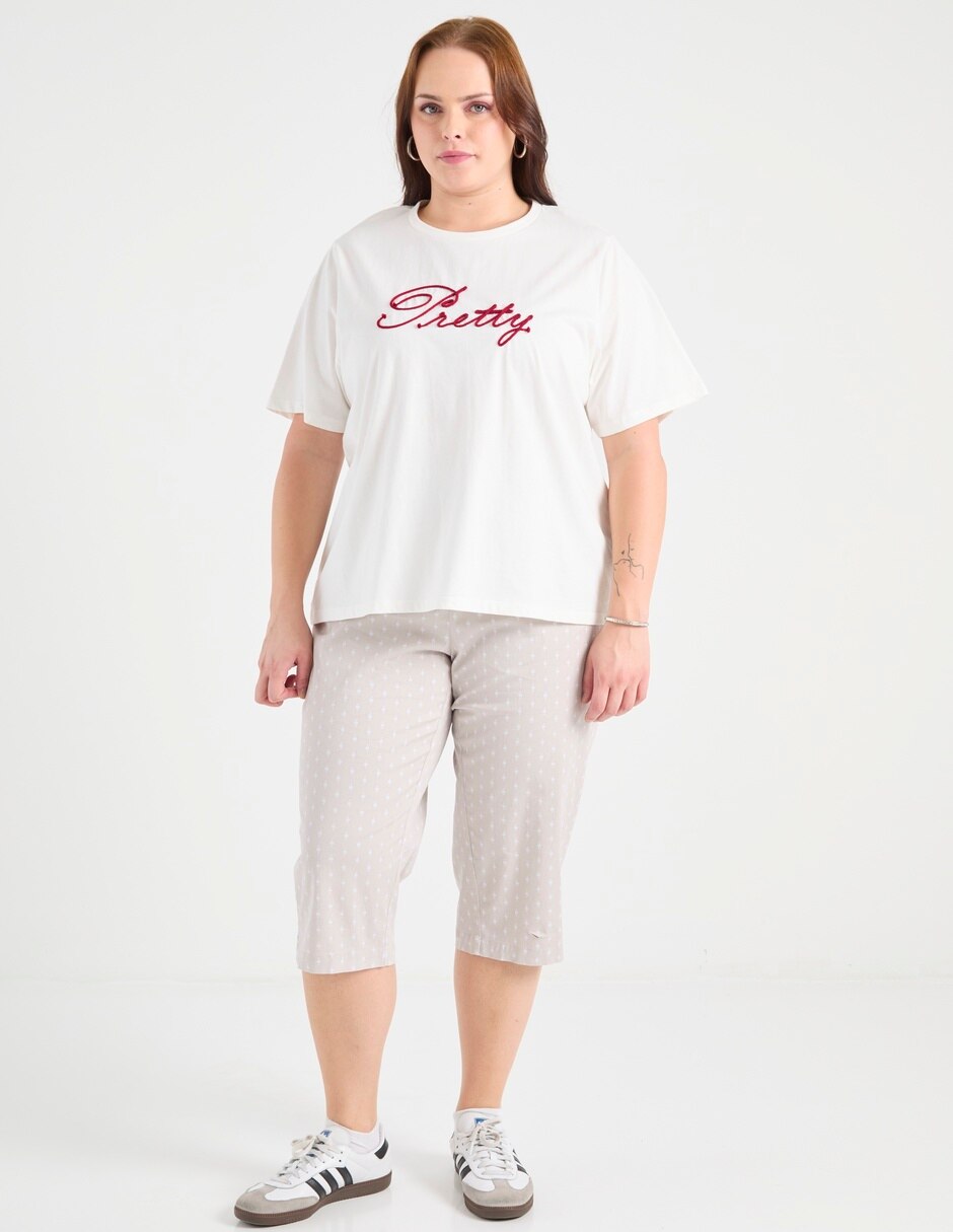 Pantalón capri regular para mujer 3