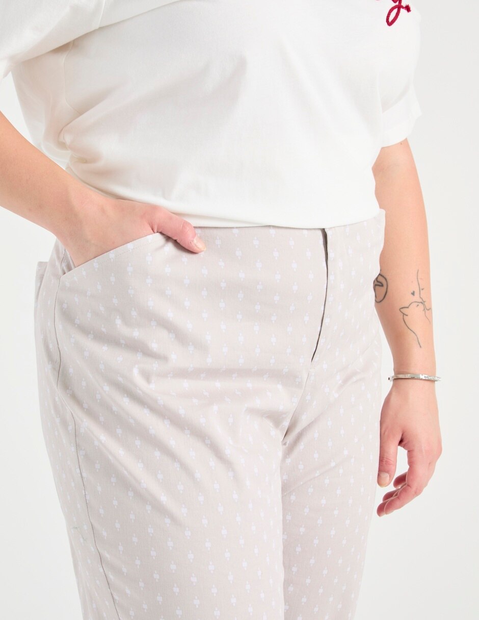 Pantalón capri regular para mujer 4