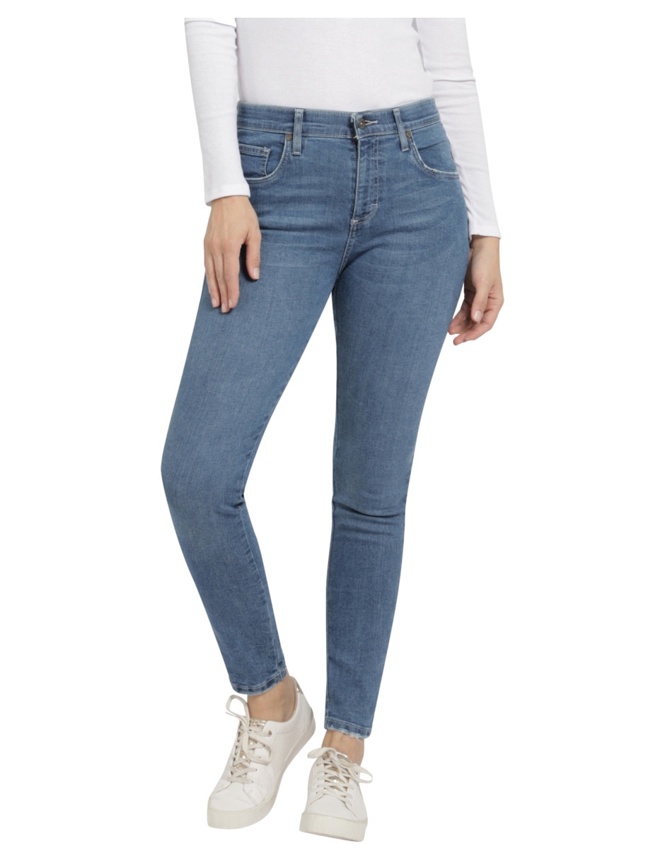 Jeans skinny 112351376 corte cintura alta para mujer Jeans skinny 112351376 corte cintura alta para mujer