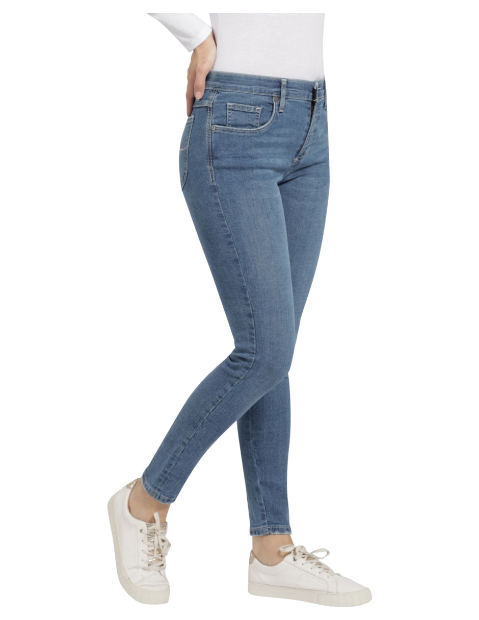 Jeans skinny 112351376 corte cintura alta para mujer 2