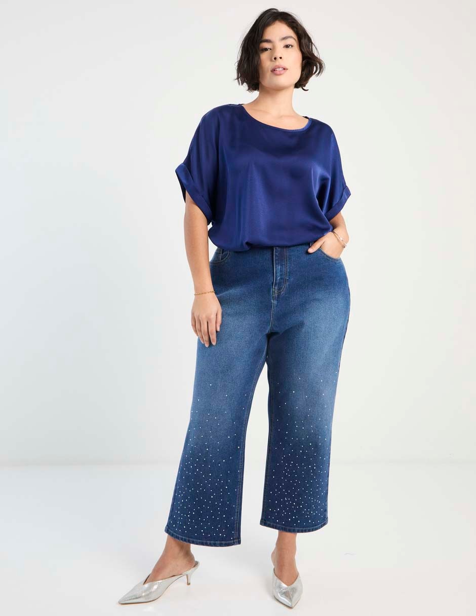 Jeans straight para mujer 4