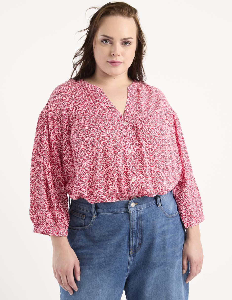 Blusa manga 3/4 para mujer 1