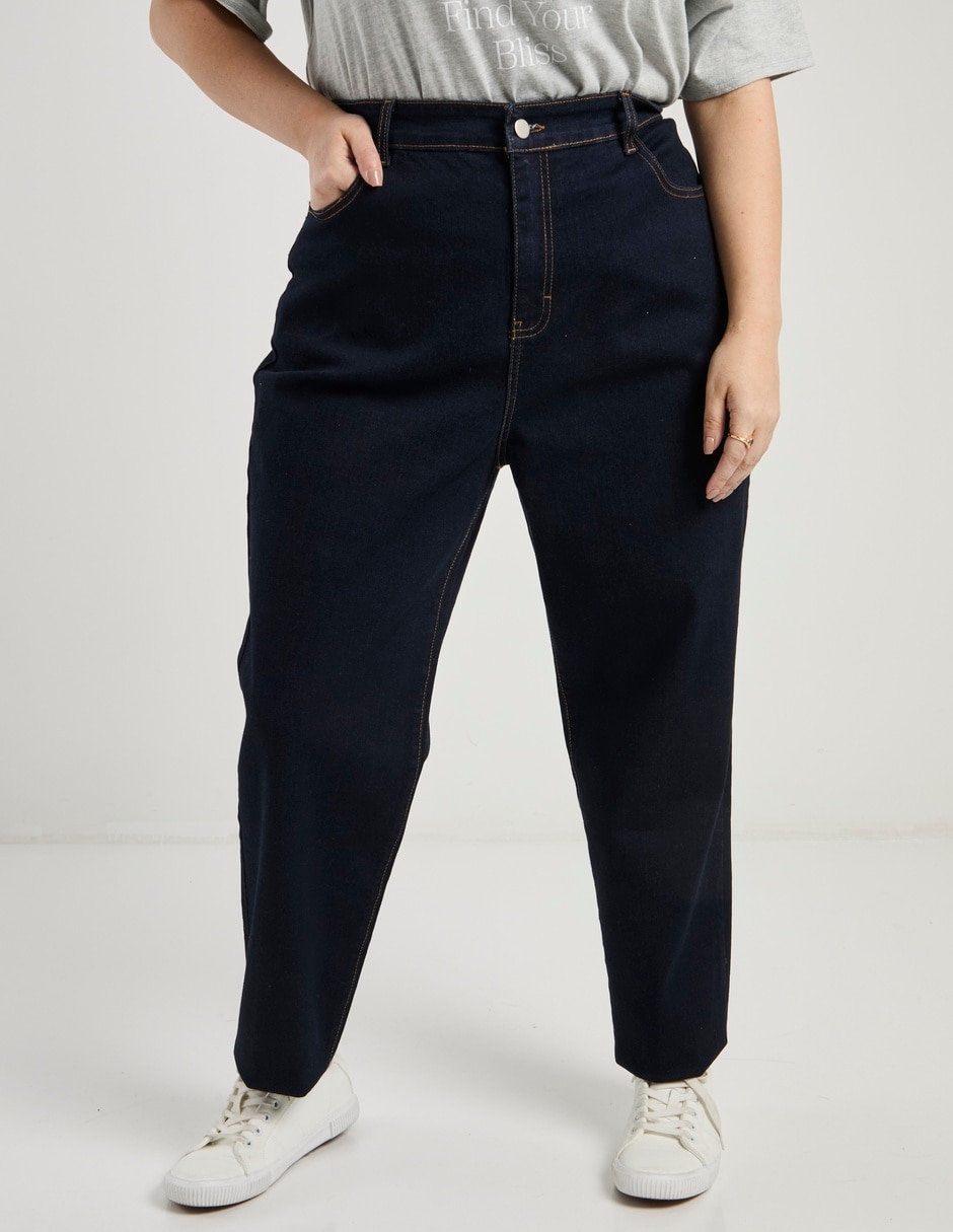 Jeans slim corte a la cintura para mujer Jeans slim corte a la cintura para mujer