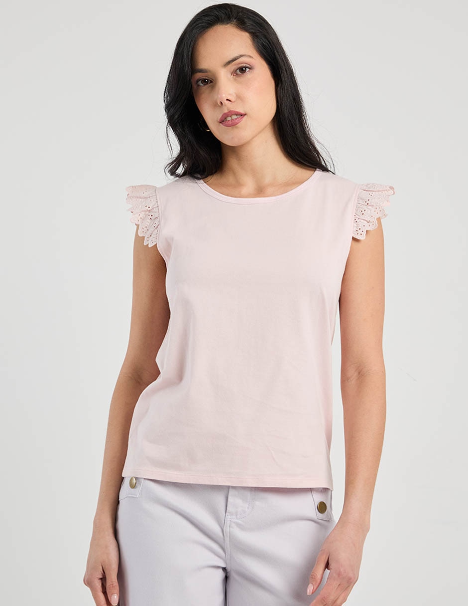Playera cuello redondo para mujer 2