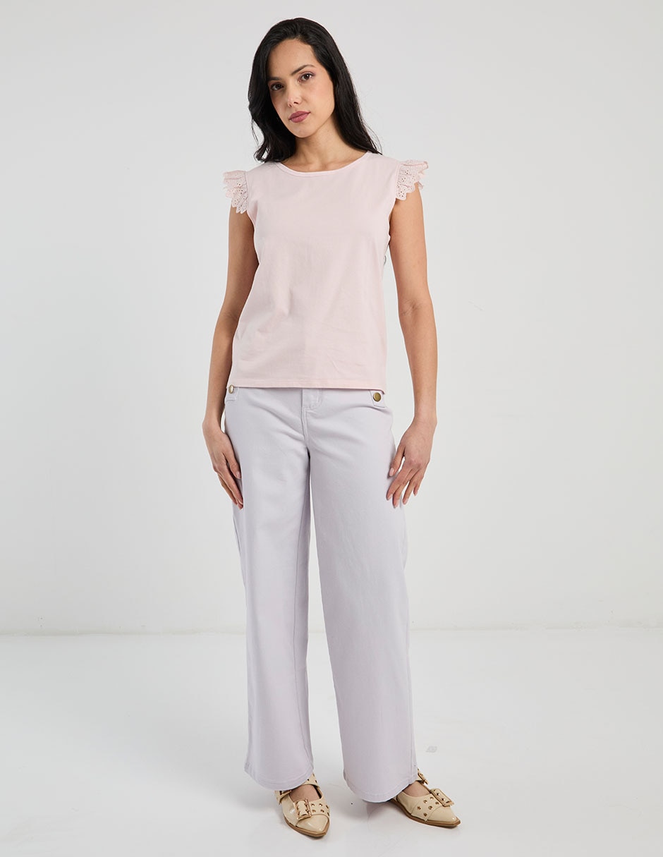 Playera cuello redondo para mujer 3