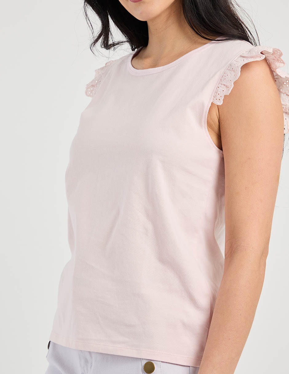 Playera cuello redondo para mujer 4