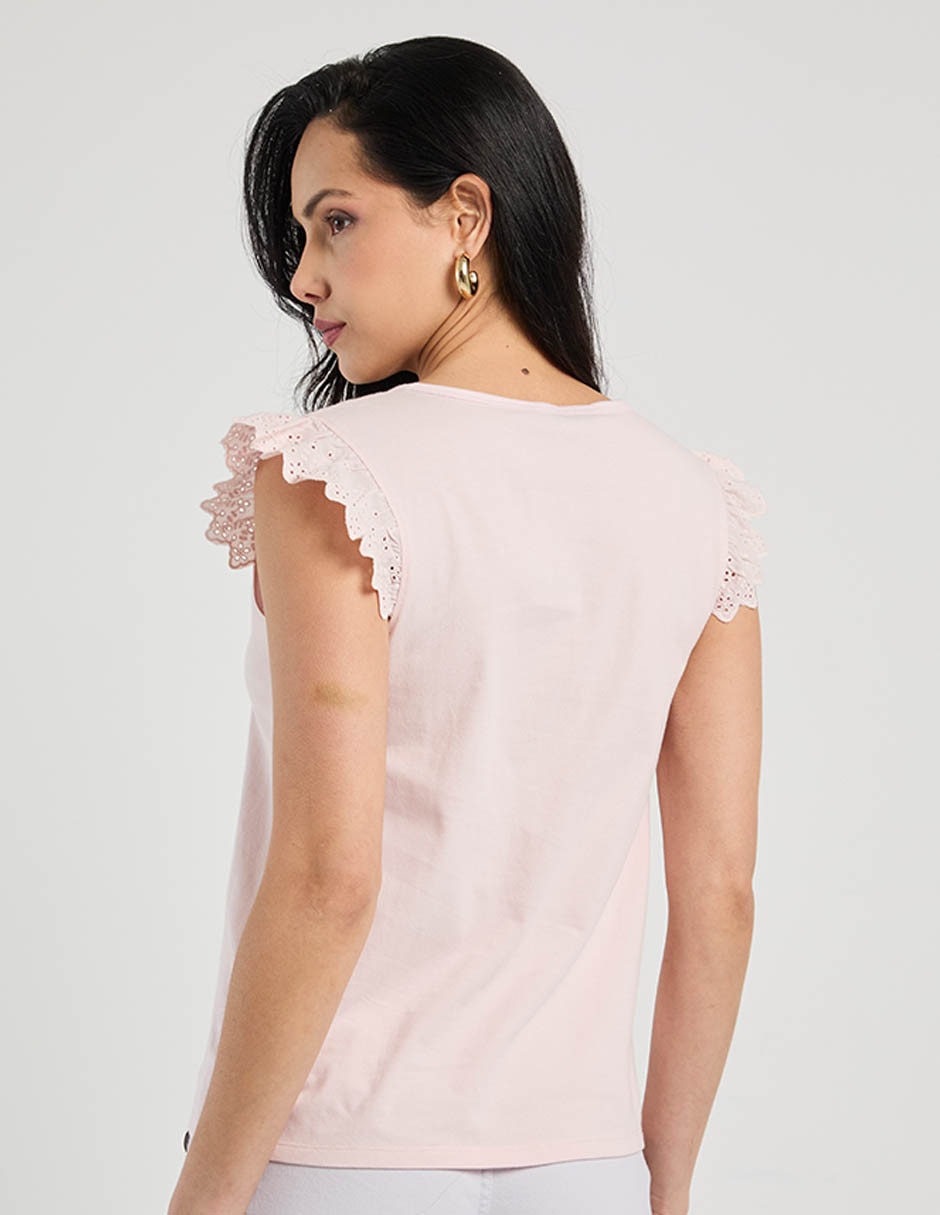 Playera cuello redondo para mujer 6