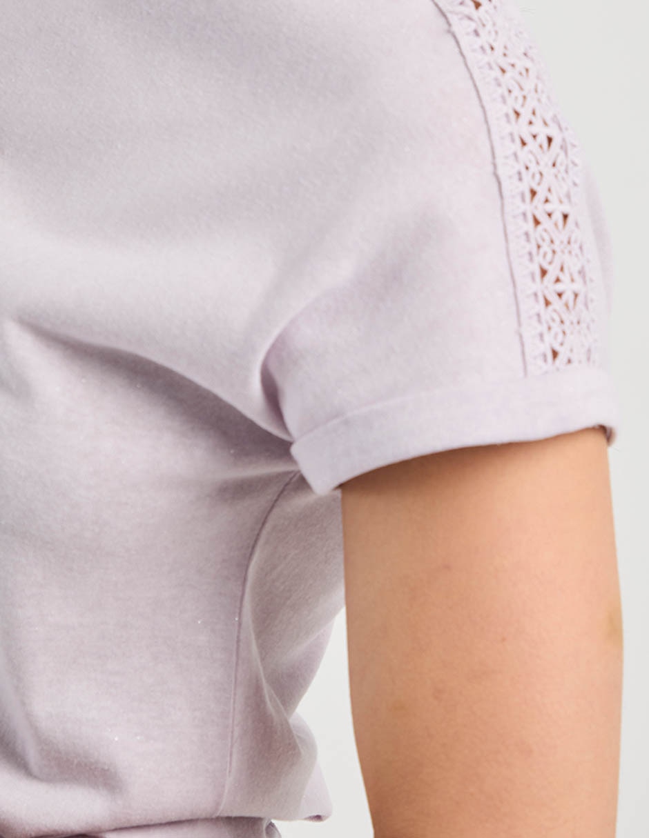 Playera manga corta cuello redondo mujer 2