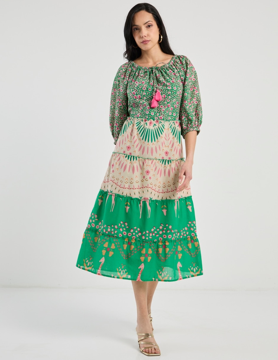 Vestido 3/4 casual para mujer