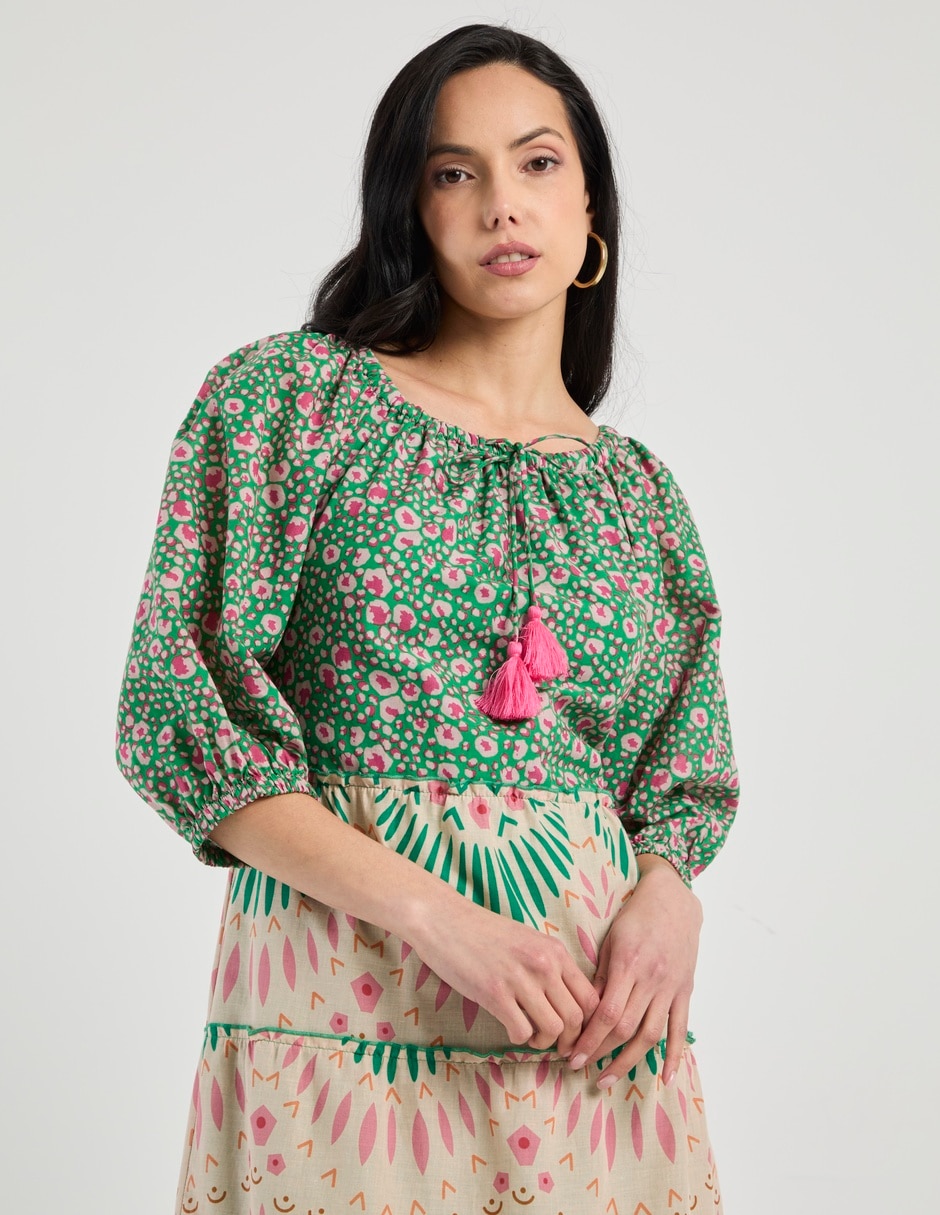 Vestido 3/4 casual para mujer