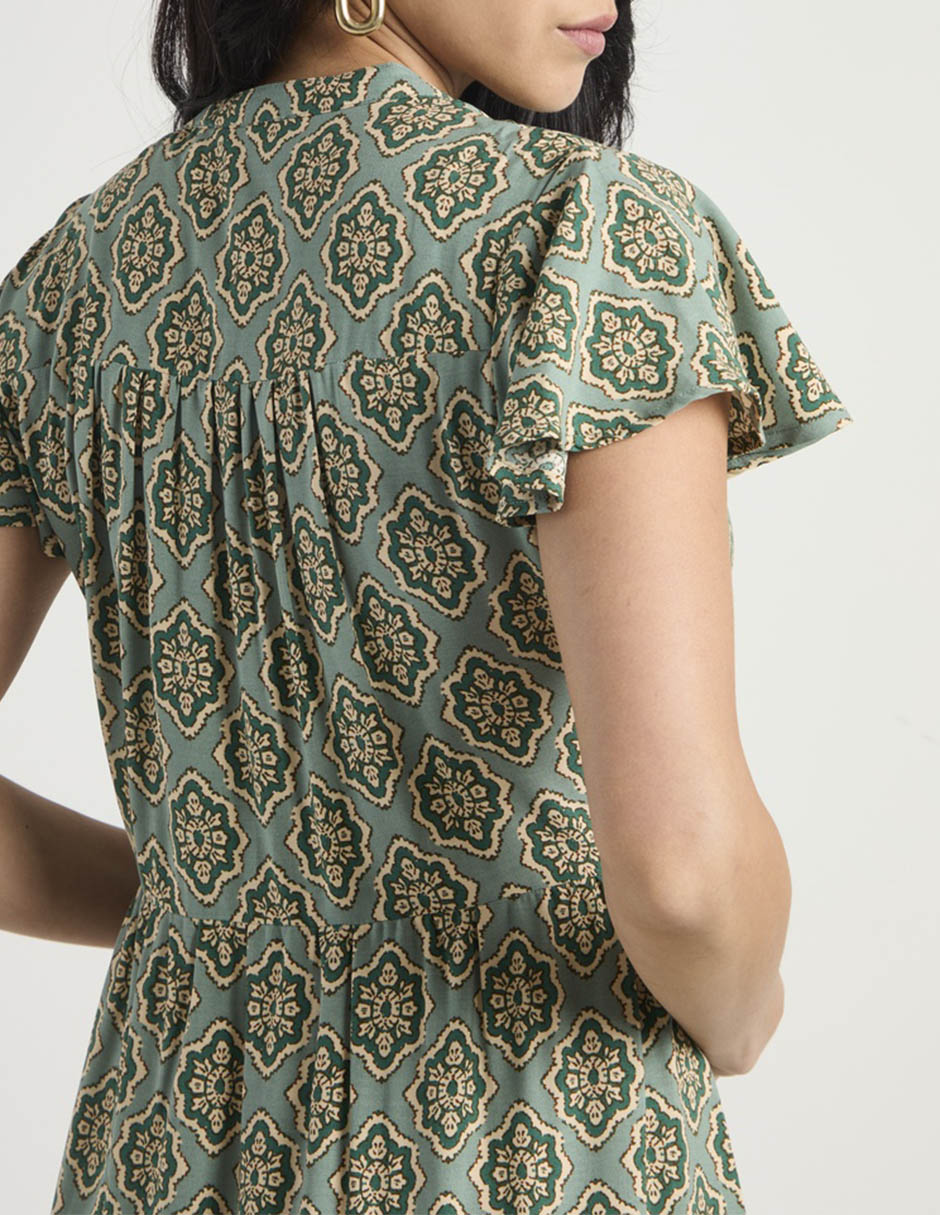 Vestido arriba rodilla casual para mujer 2