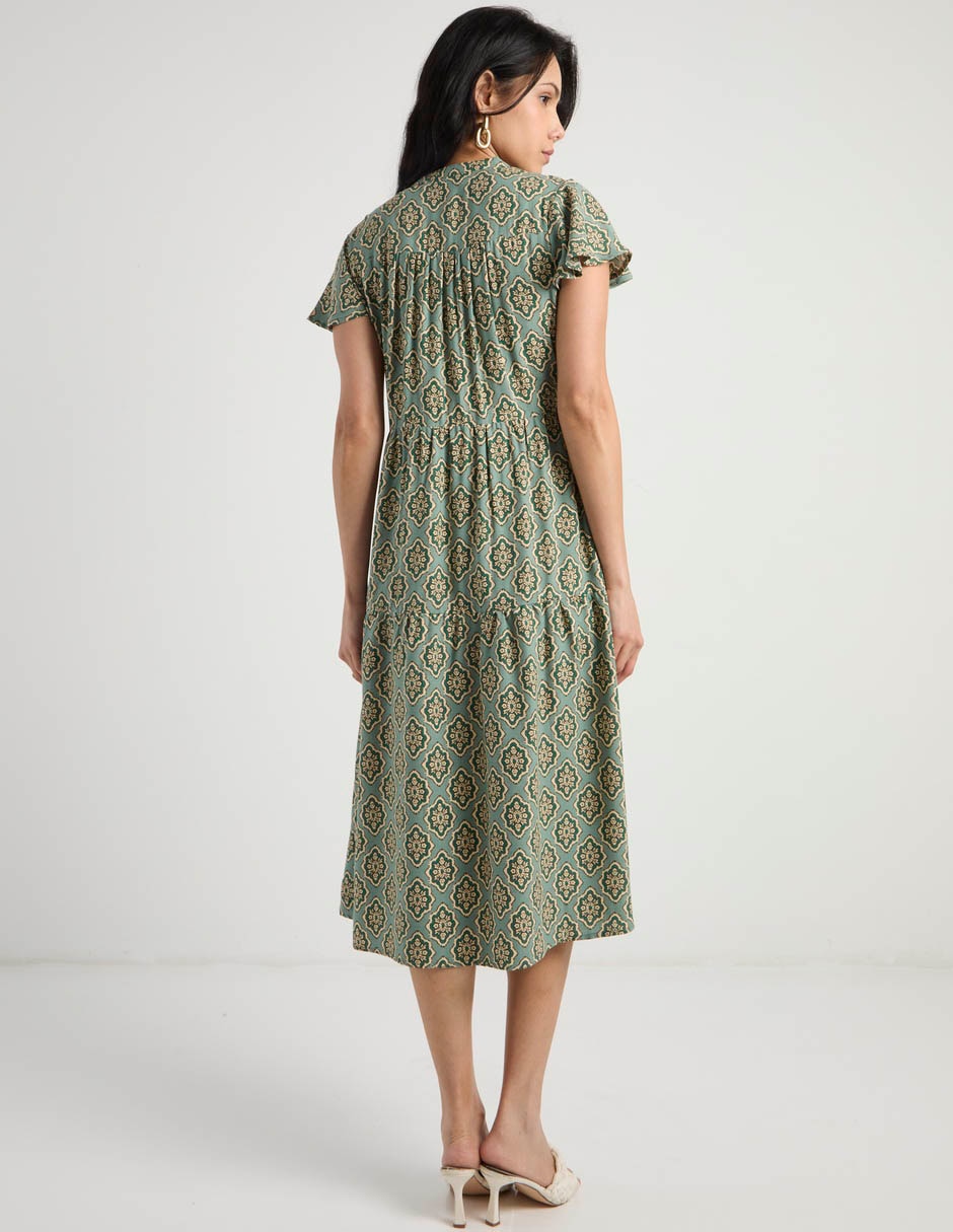 Vestido arriba rodilla casual para mujer 3