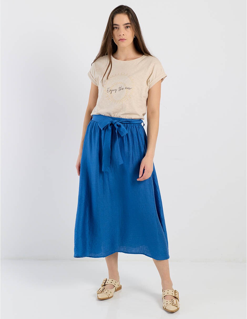 Falda crop a la cintura 2