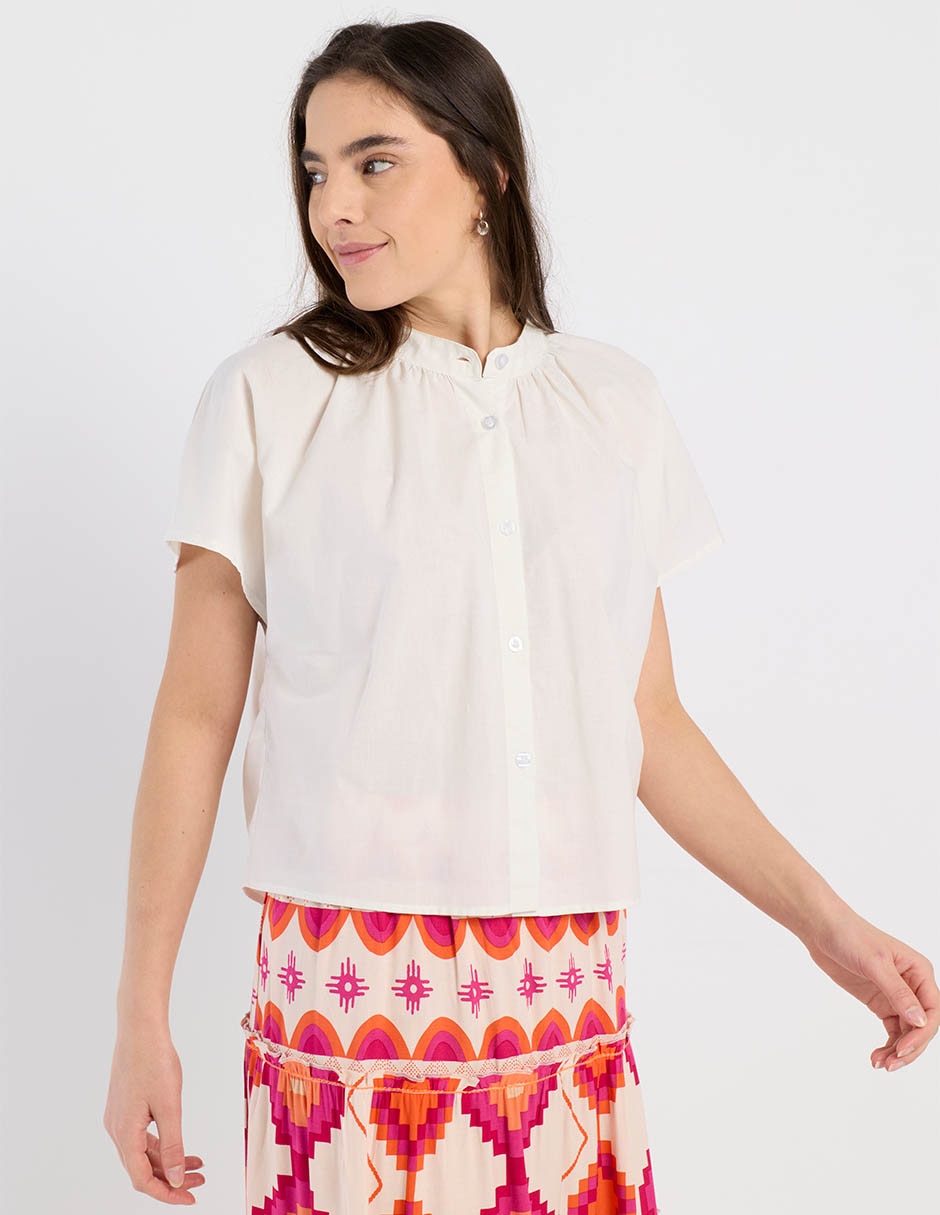 Blusa Week By Weekend manga corta para mujer 1