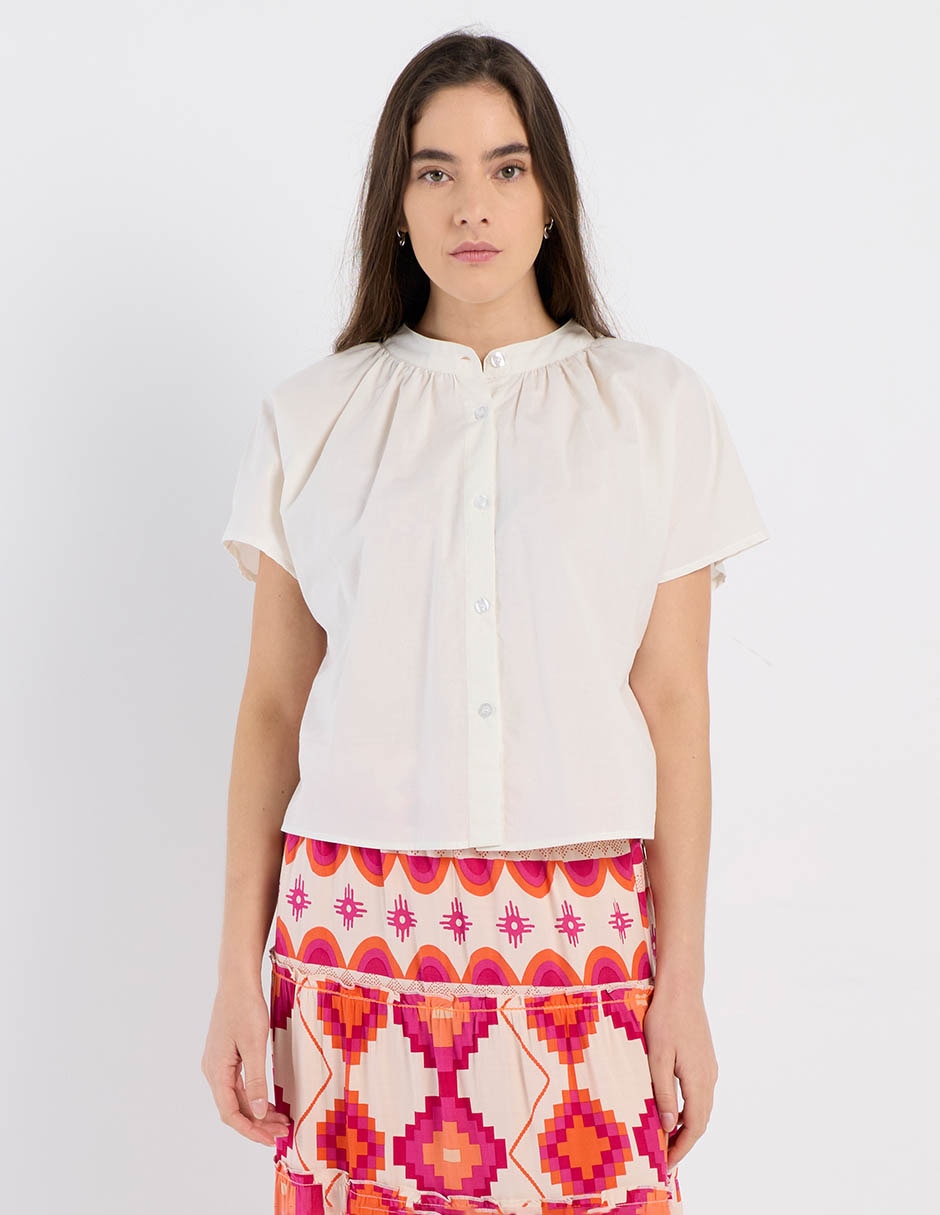 Blusa Week By Weekend manga corta para mujer 7
