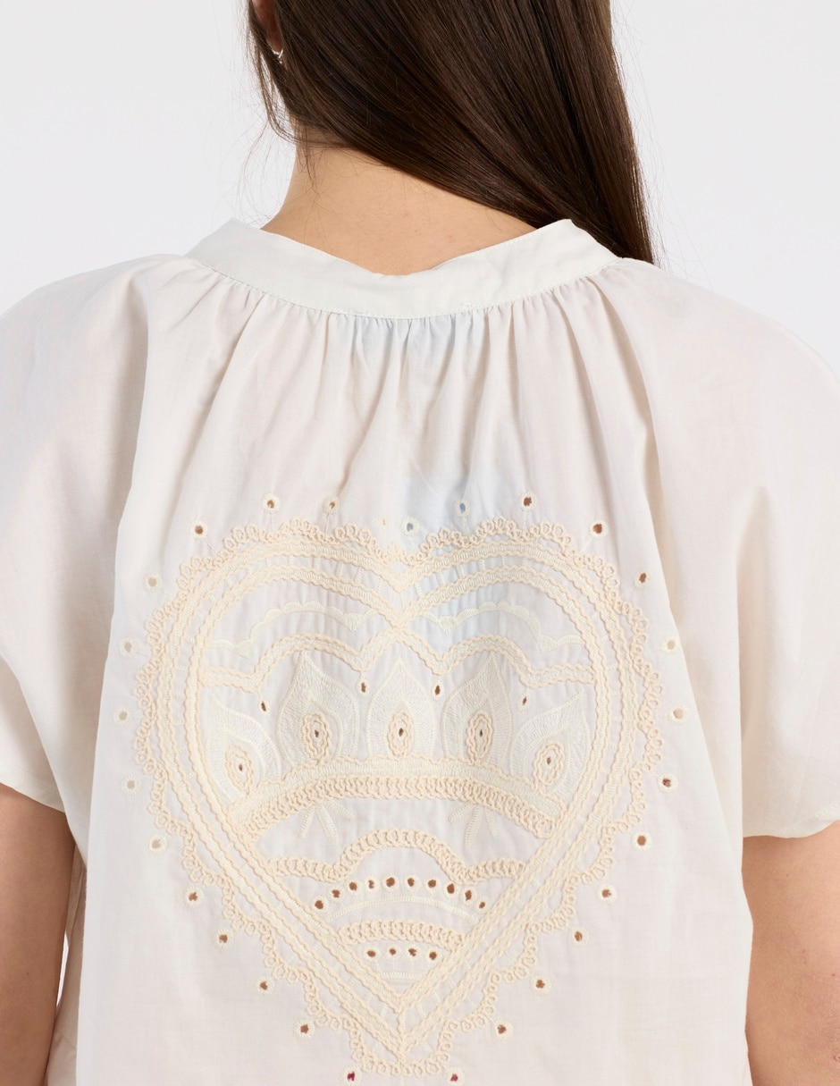 Blusa Week By Weekend manga corta para mujer 10