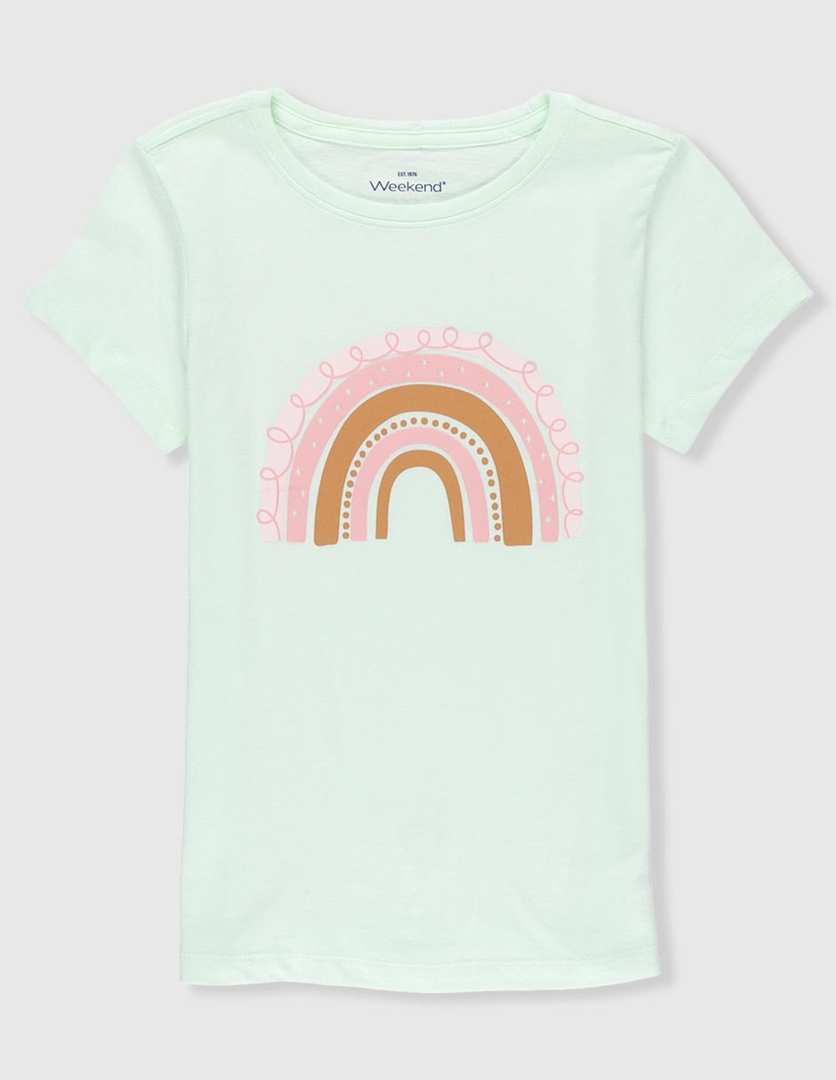 Playera Weekend manga corta para niña