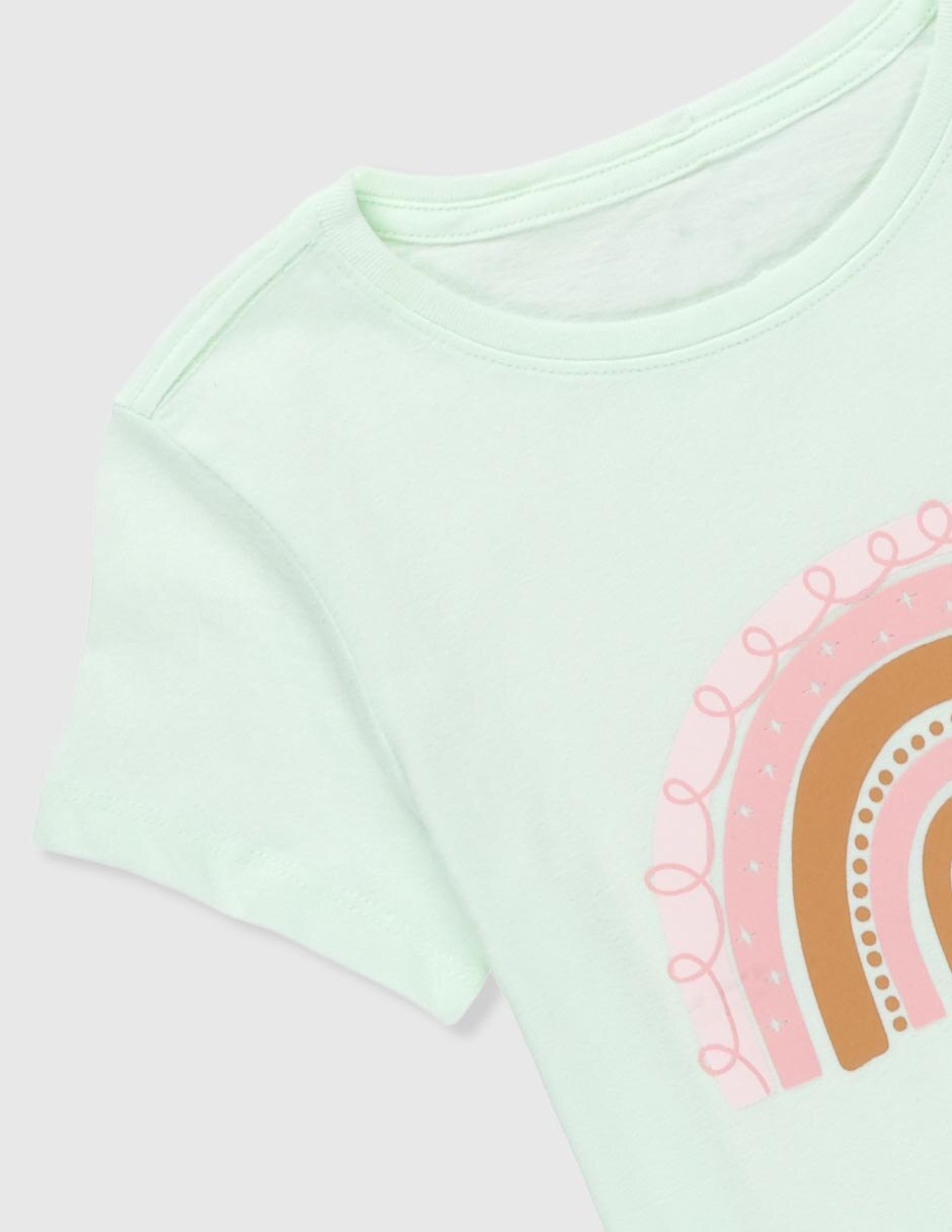 Playera Weekend manga corta para niña