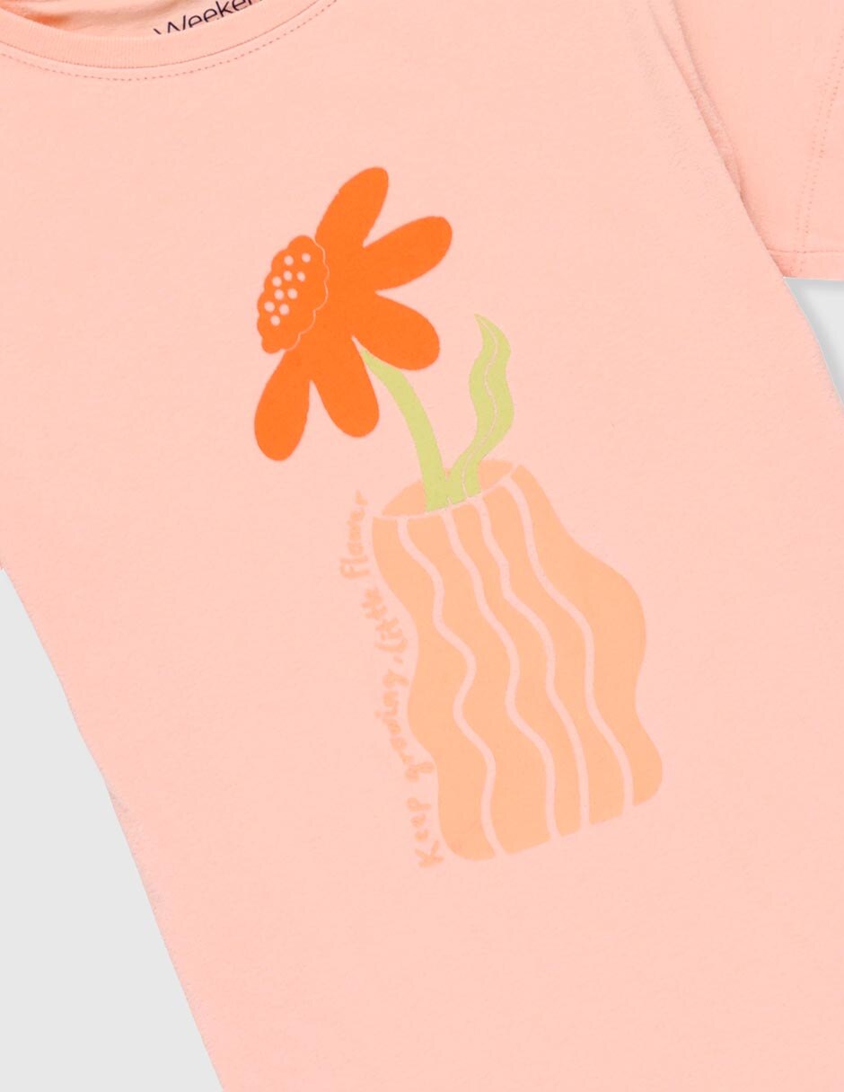 Playera Weekend manga corta para niña