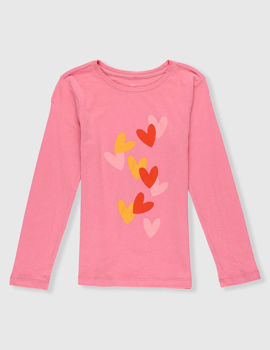 Playera Weekend manga larga para niña