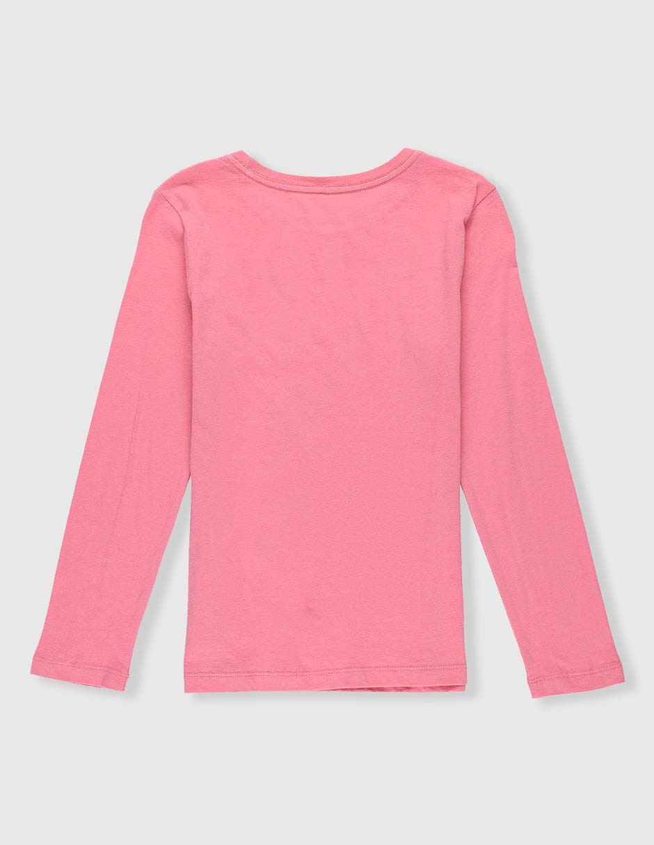 Playera Weekend manga larga para niña