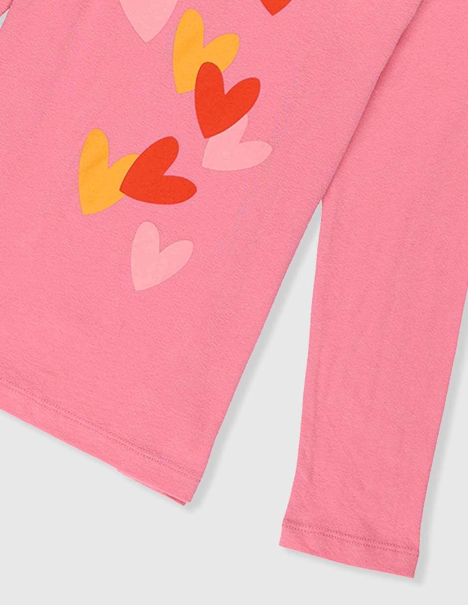 Playera Weekend manga larga para niña