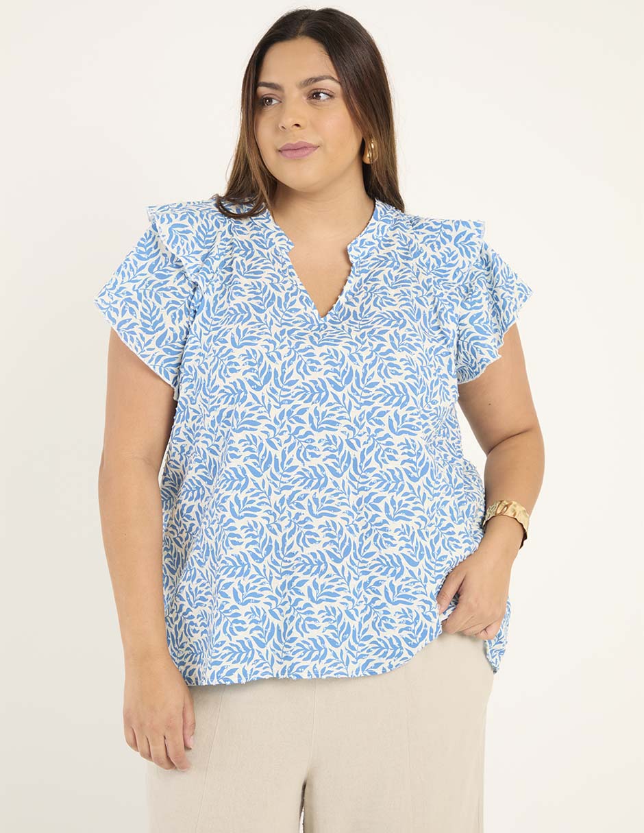 Blusa Weekend Plus manga corta para mujer