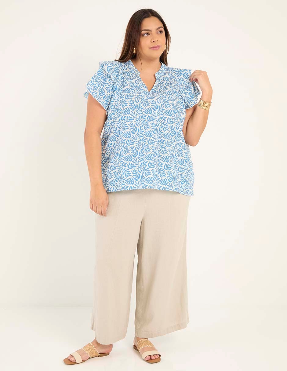 Blusa Weekend Plus manga corta para mujer