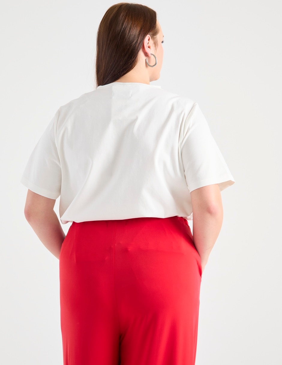 Blusa manga corta para mujer 5