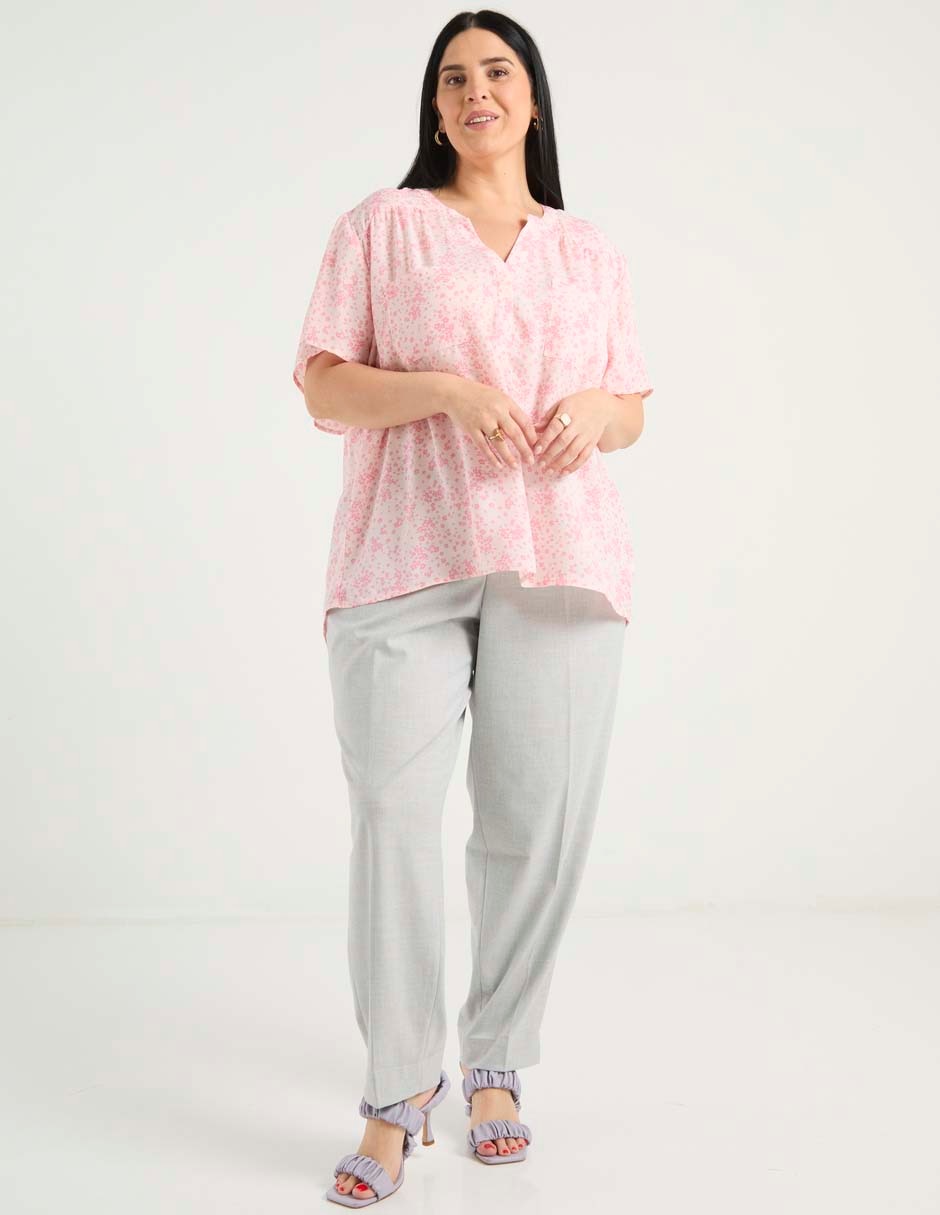 Blusa manga corta para mujer 7