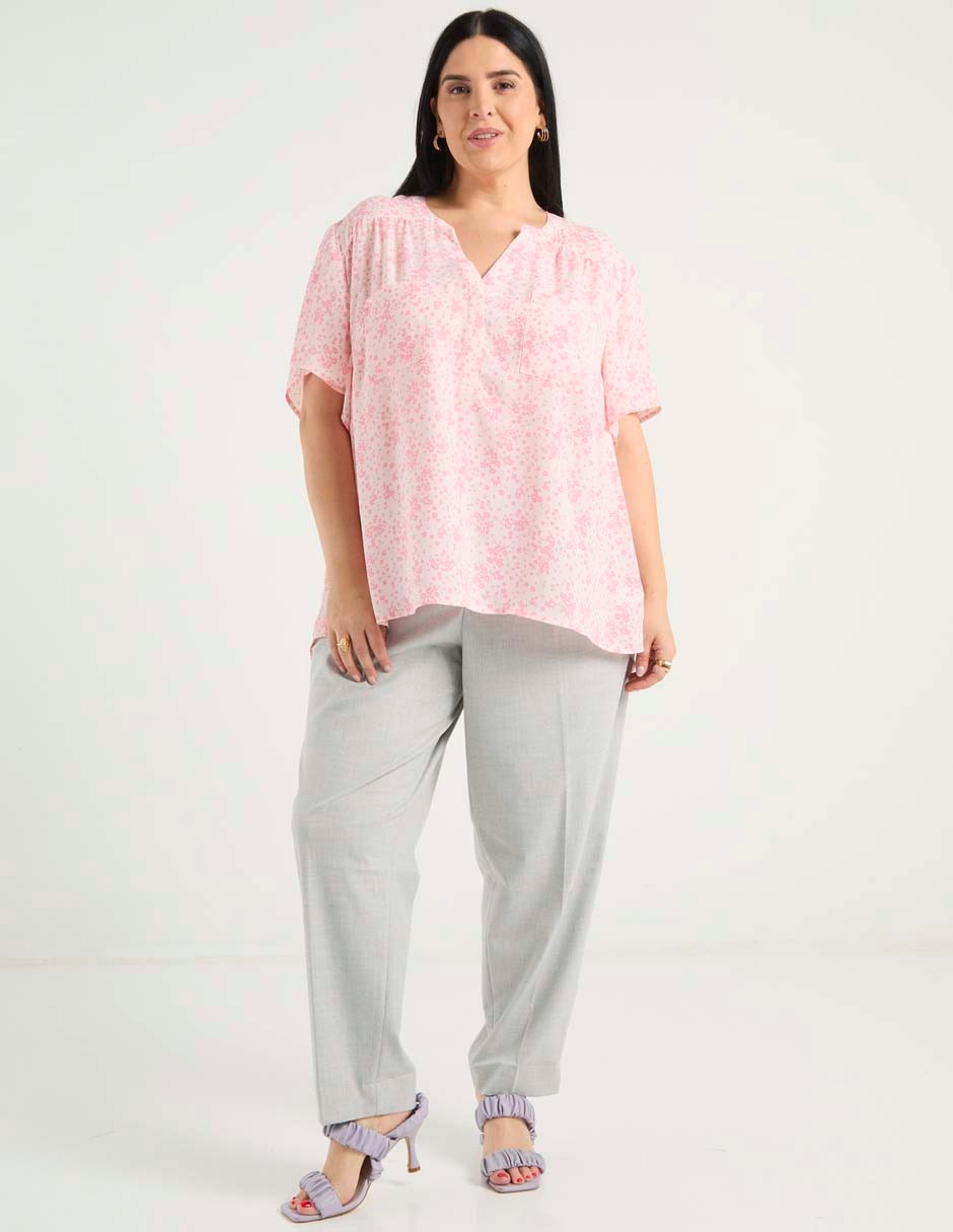 Blusa manga corta para mujer 8