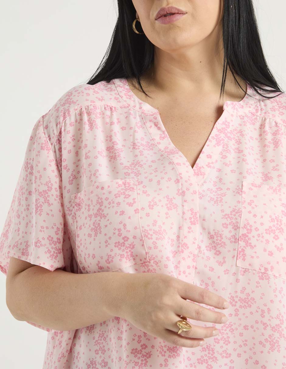 Blusa manga corta para mujer 9