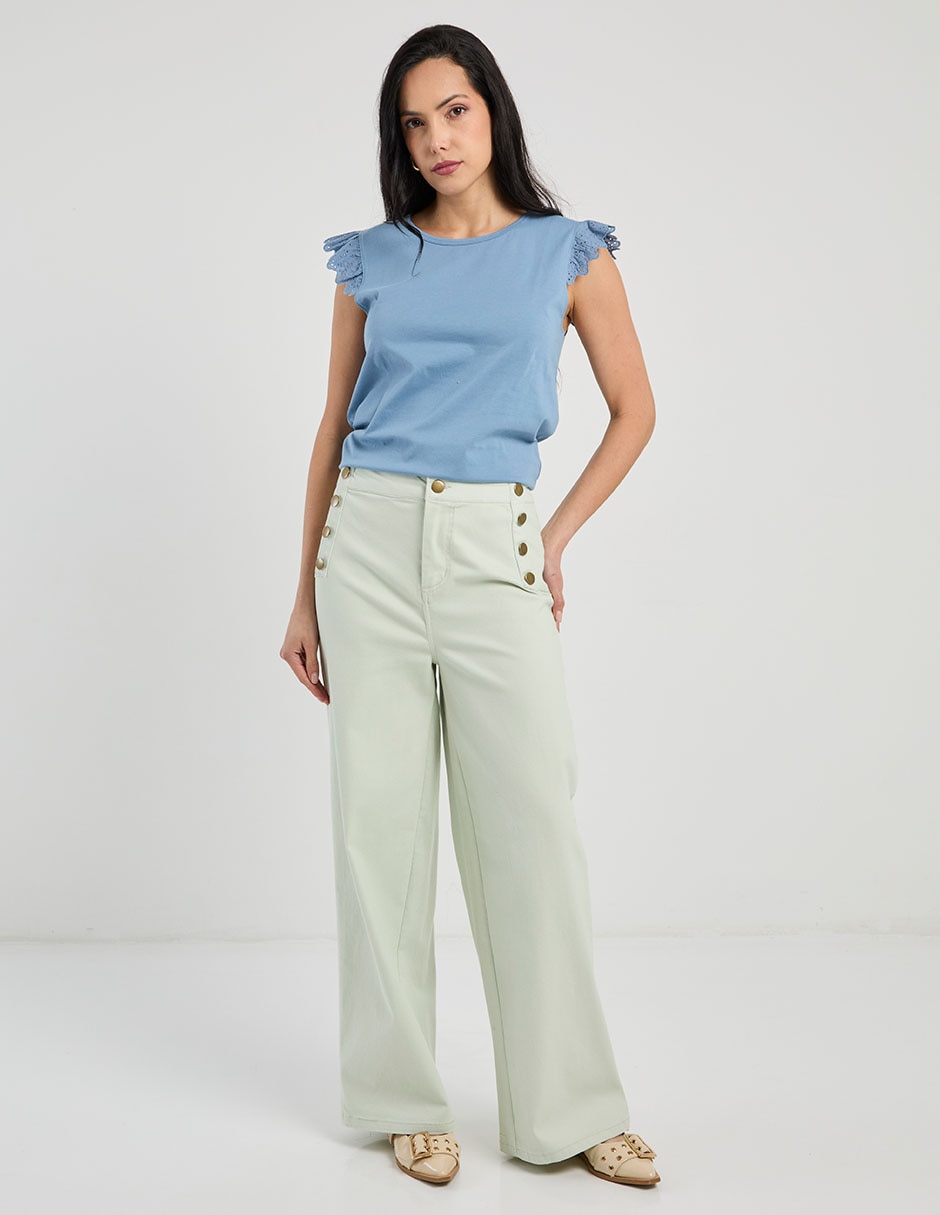 Pantalón wide leg para mujer 4