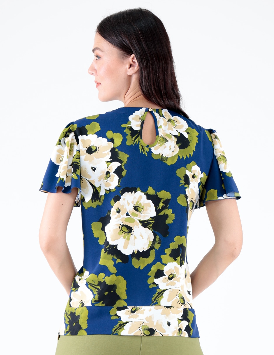 Blusa manga corta para mujer 5