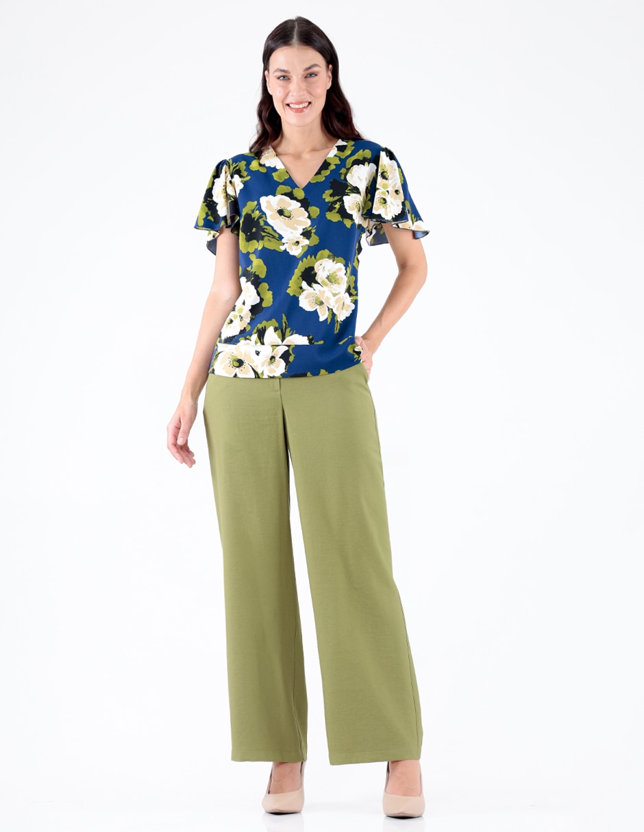 Blusa manga corta para mujer 6
