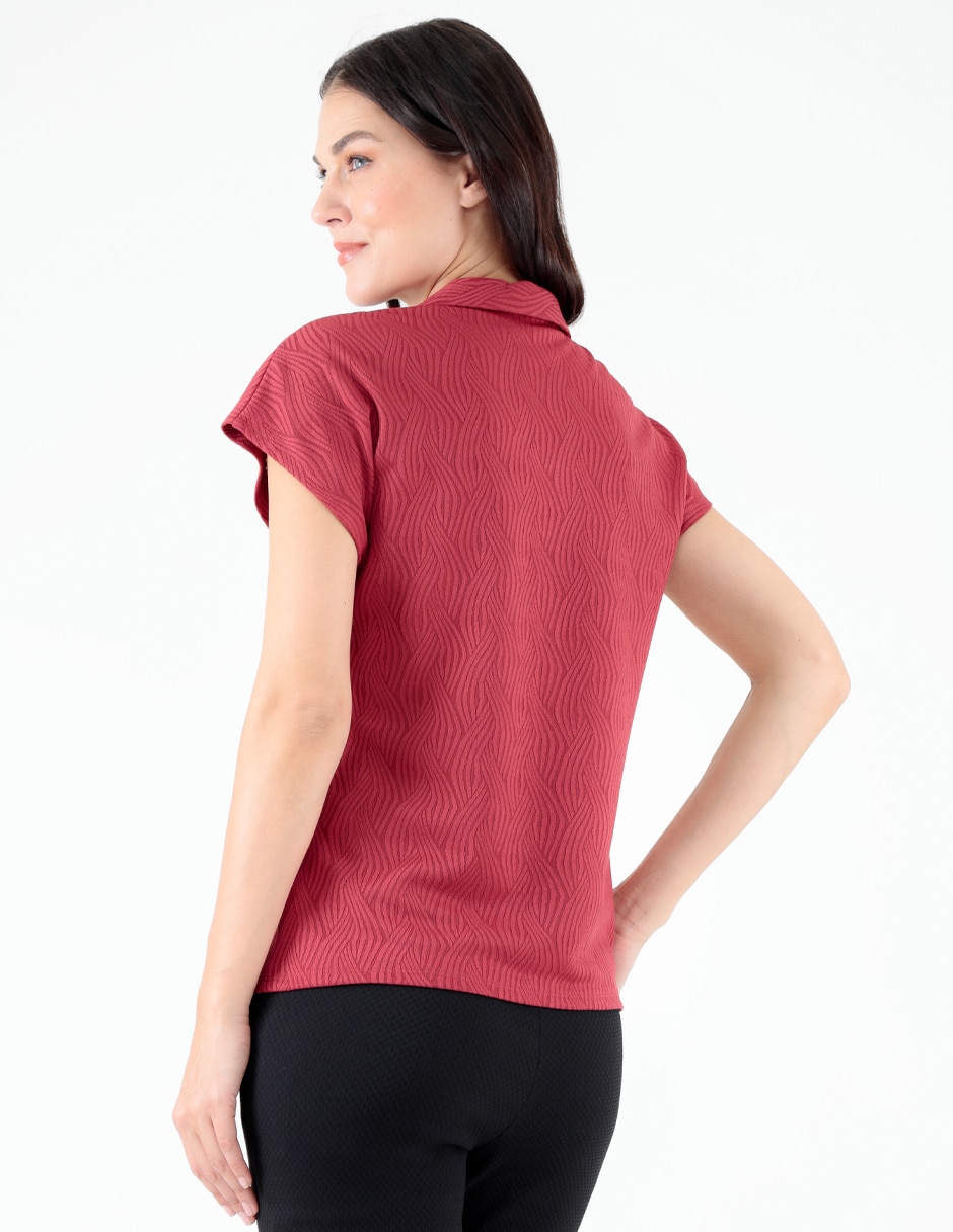 Blusa manga corta para mujer 5