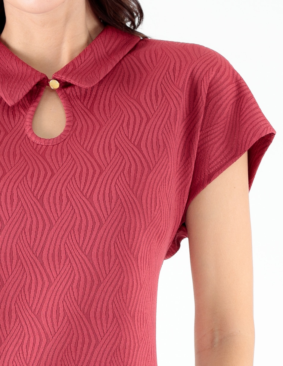 Blusa manga corta para mujer 7