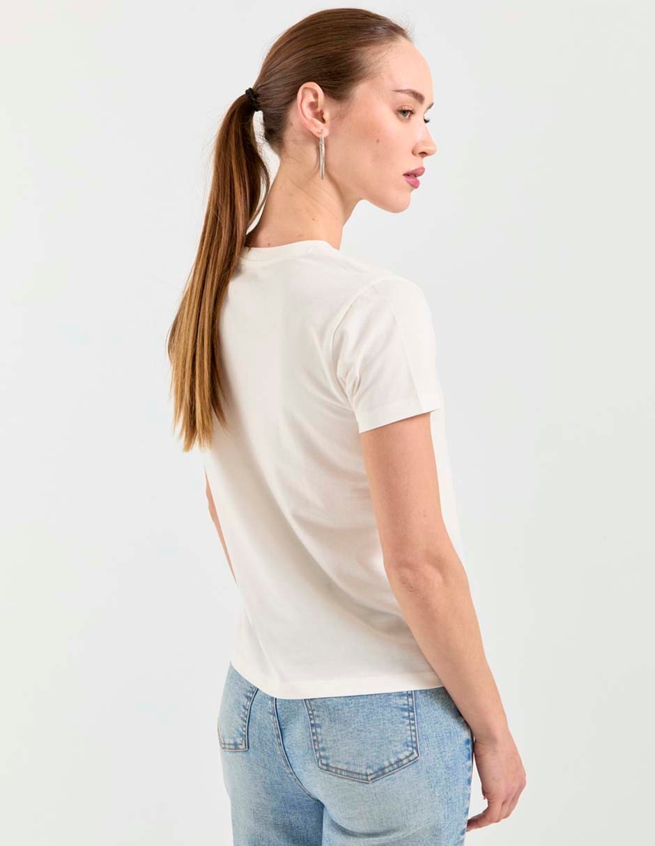 Playera manga corta cuello redondo mujer 4
