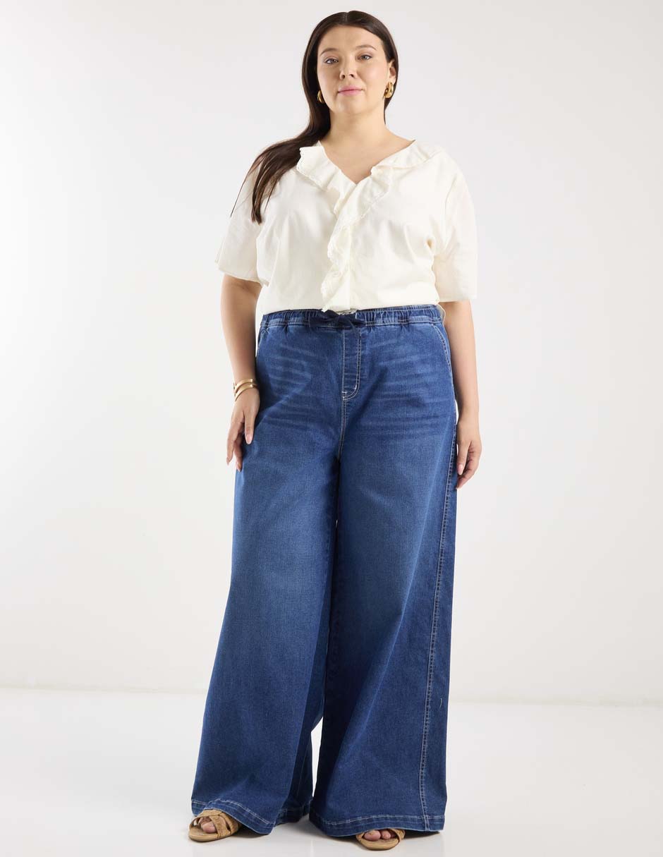 Jeans amplio para mujer 5