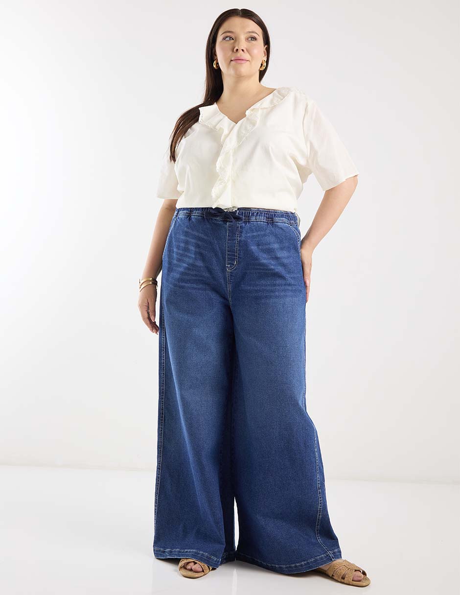 Jeans amplio para mujer 4