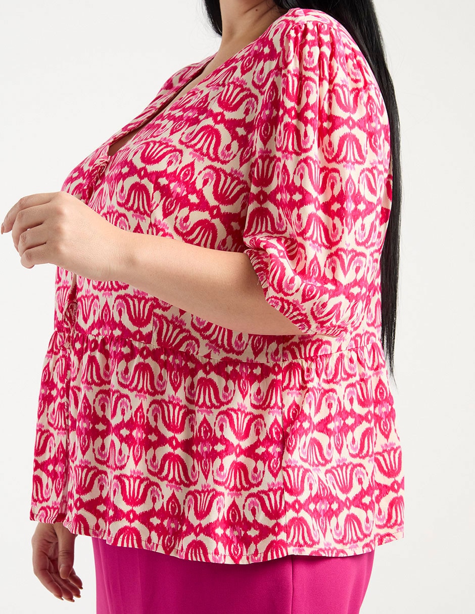 Blusa manga al codo para mujer 10