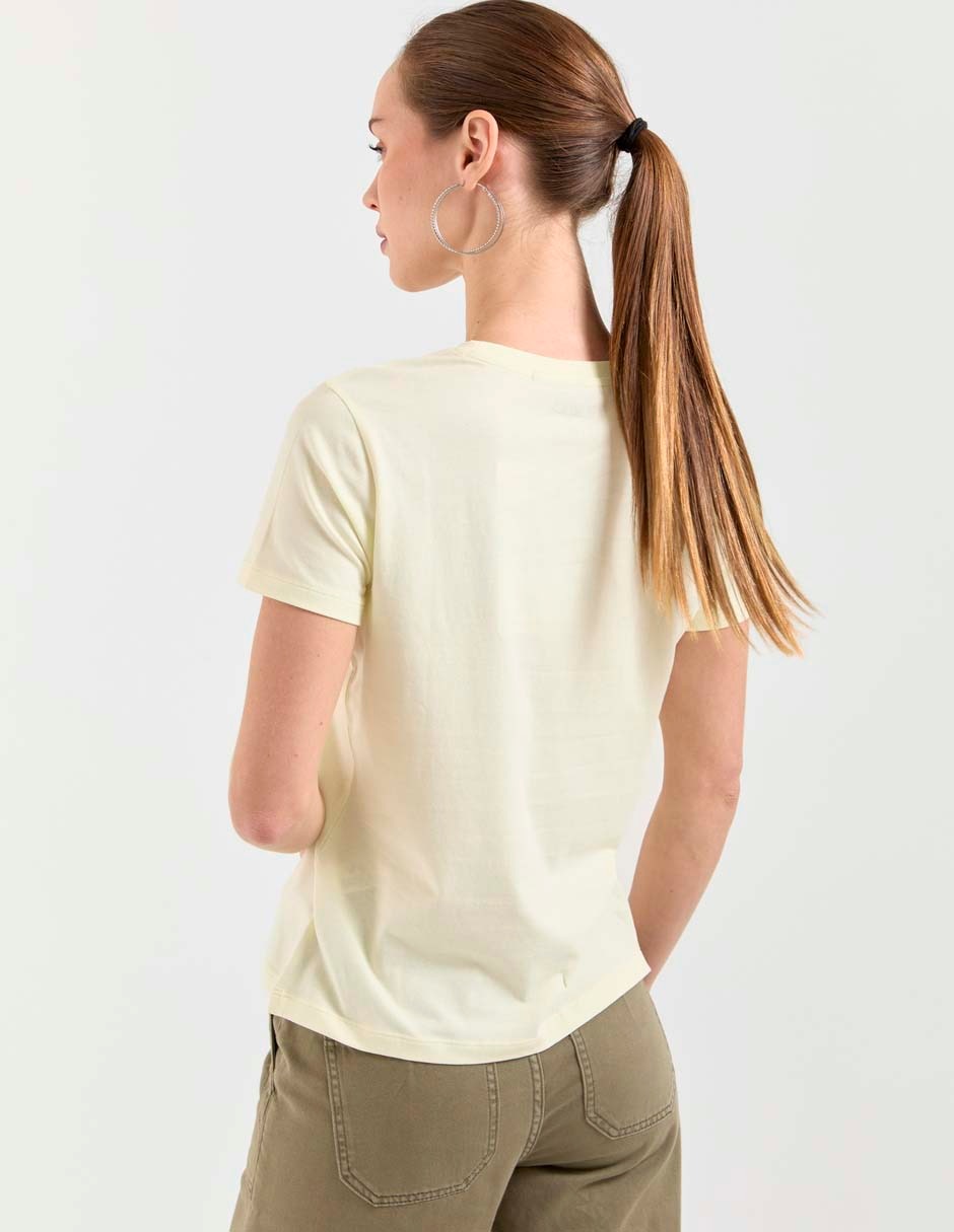 Playera manga corta cuello redondo mujer 4