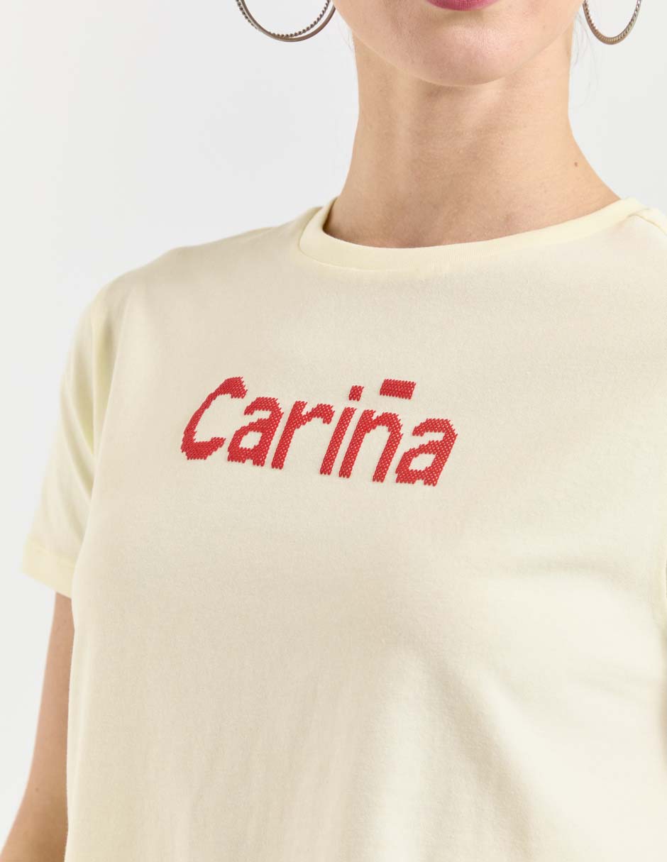Playera manga corta cuello redondo mujer 2
