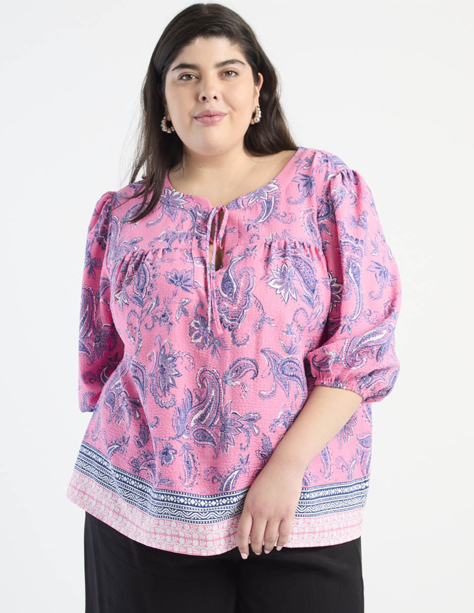 Blusa manga 3/4 para mujer 1