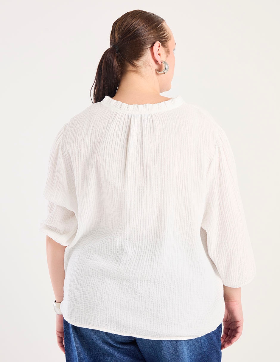 Blusa manga 3/4 para mujer 5