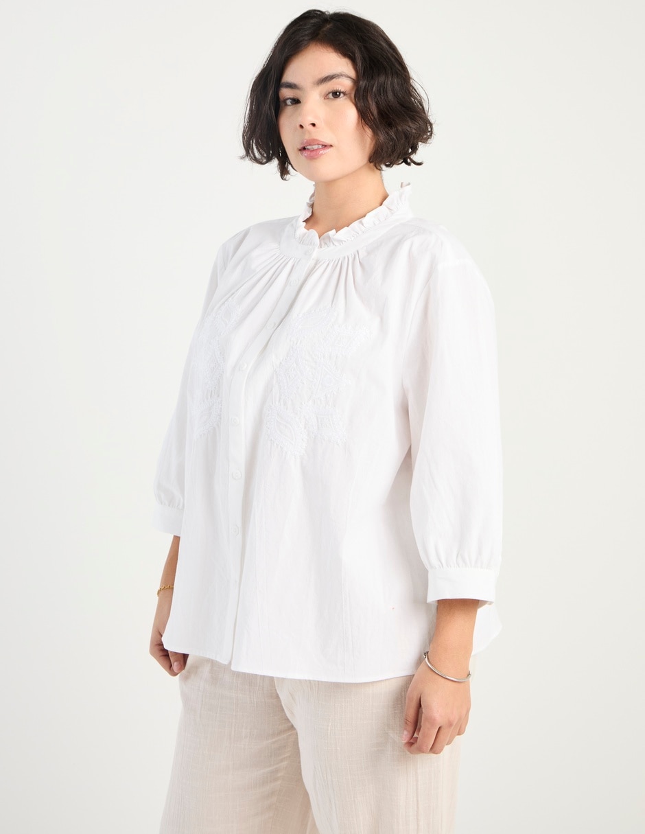 Blusa manga 3/4 para mujer 1