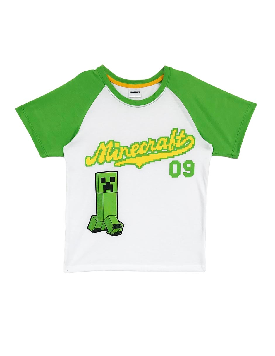 Playera Minecraft manga corta para niño
