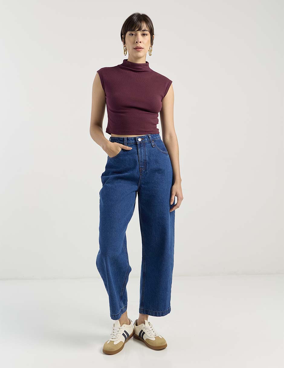 Jeans wide leg para mujer 4